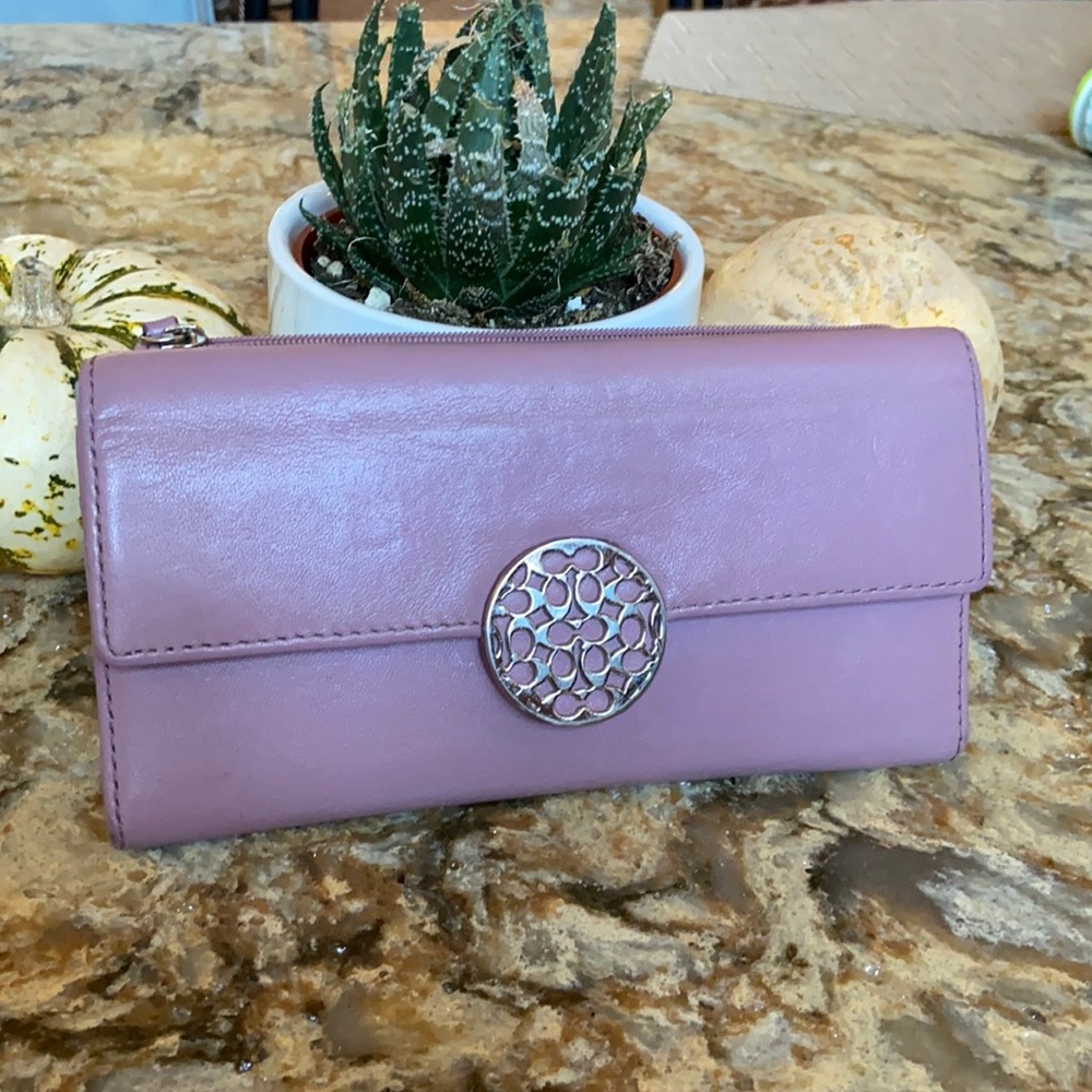 Purple Coach Wallet